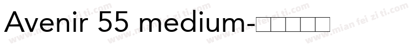 Avenir 55 medium字体转换